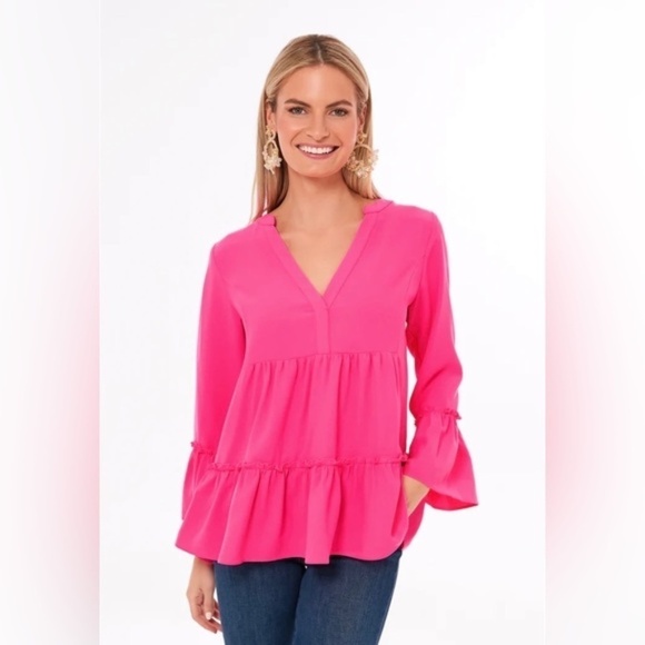Tuckernuck Pomander Place Hot Pink Kenzo Top S - Picture 1 of 12